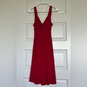 Moda International Red V-Neck Dress